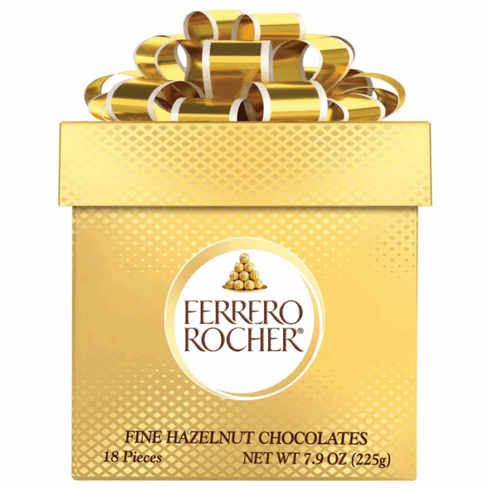 【Flash Sale】Ferrero Rocher Christmas Chocolate Gift Cube - 7.9oz