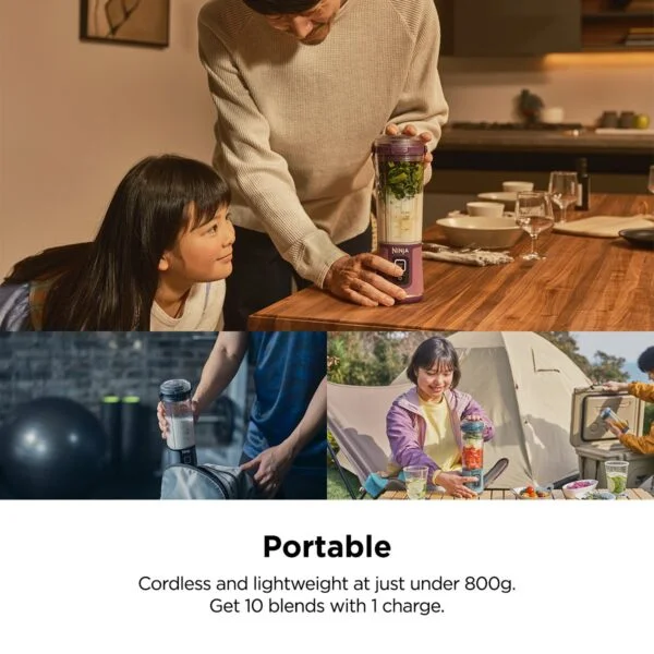 Blast Portable Blender. 530ml. Rechargeable with USB-C Cord. Lightweight. BPA-Free. Ninja BC151 - Image 9