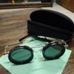 Fashionable Adjustable Sunglasses: Suitable for retro punk parties, sunshade, sun protection and festivals like Easter, graduation season, Halloween and Christmas. With aluminum-magnesium lenses, alloy frames, a glasses case and a lens cloth. photo review