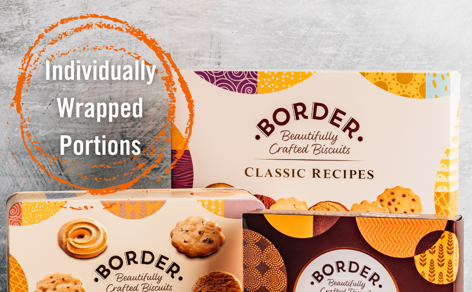 Border 5 Flavor Mini Biscuits Twin Pack (100 Packs Total) - Perfect for Home, Office, and Travel!