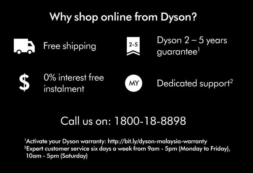 【Limited Time Offer】Dyson Cool™️ AM07 Tower Fan — Fast Shipping from Selangor + 3-Year Warranty  (White or Silver)
