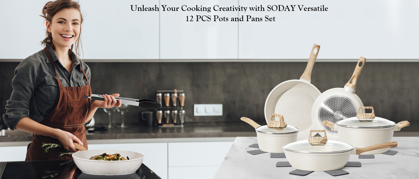 17 Pcs Pots and Pans Set Non stick .Cookware Sets White Granite Induction Cookware. Non-toxic Healthy Non Stick Kitchen Cooking Set with Frying Pans Set. Saucepans (PFAS. PFOA. PFOS Free) Ship from Kuala Lumpur ⚡ Flash Sale Hot Deals! – Limited to 100 units – Only 69 left! Enjoy bonus rewards under the Malaysia-issued American Express (Amex) Credit Card Program. Each person can only purchase one.