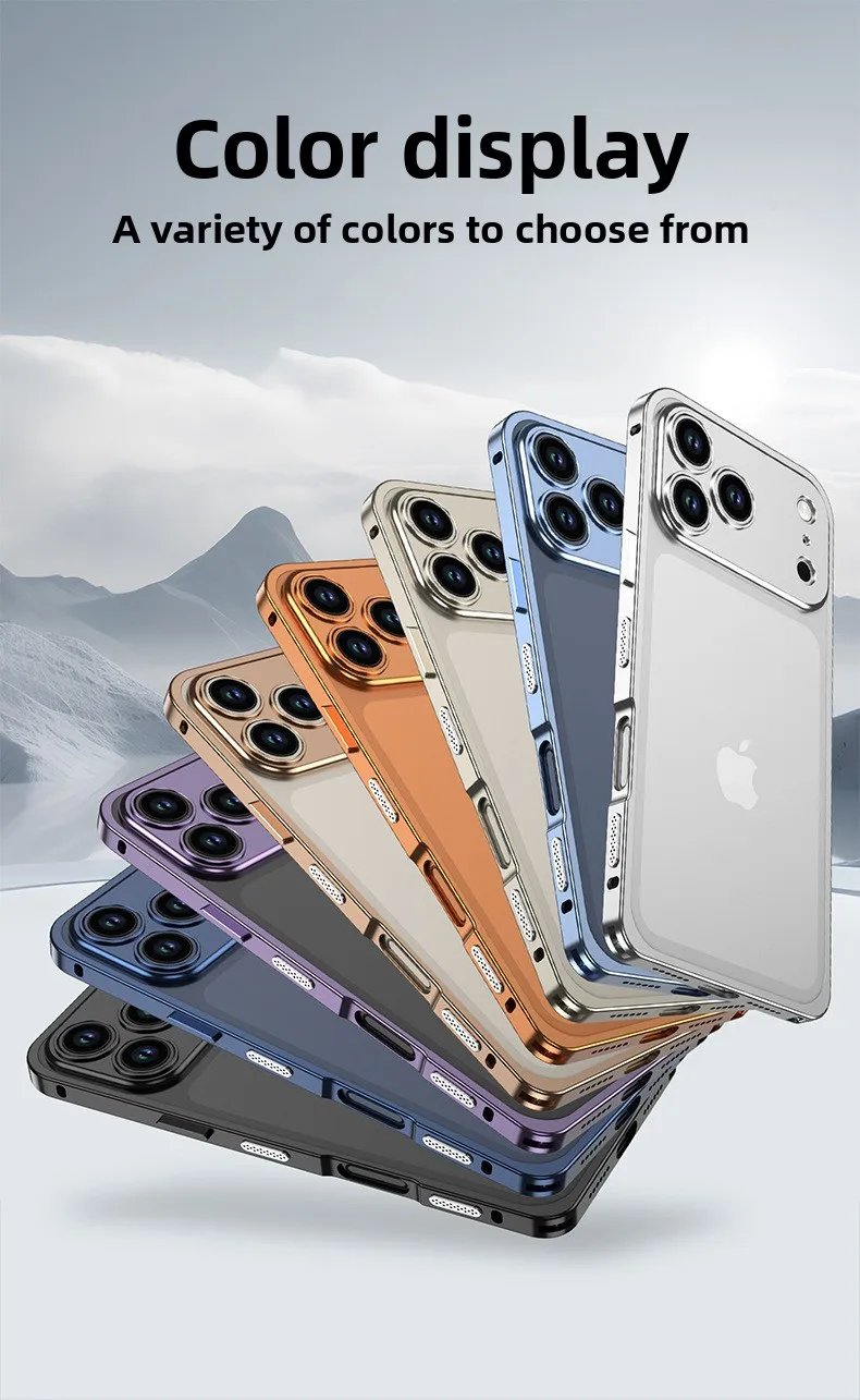 Luxury Case Metal Frame for iPhone 17 Series