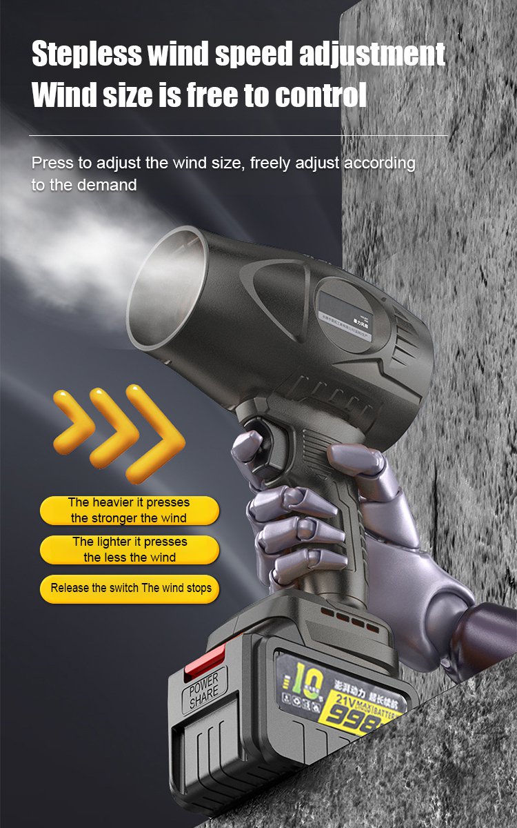 【Industrial Grade】Ducted Turbine High-Power Wireless Blower Unleash powerful airflow with cutting-edge technology!