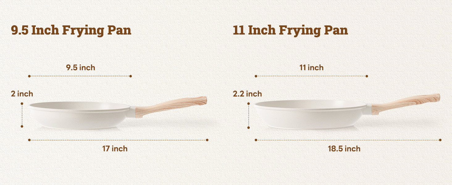 17 Pcs Pots and Pans Set Non stick .Cookware Sets White Granite Induction Cookware. Non-toxic Healthy Non Stick Kitchen Cooking Set with Frying Pans Set. Saucepans (PFAS. PFOA. PFOS Free) White