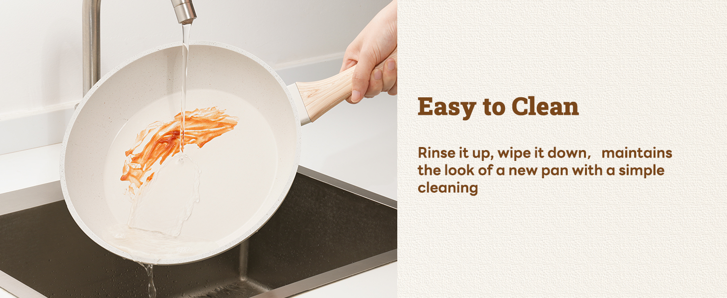 17 Pcs Pots and Pans Set Non stick .Cookware Sets White Granite Induction Cookware. Non-toxic Healthy Non Stick Kitchen Cooking Set with Frying Pans Set. Saucepans (PFAS. PFOA. PFOS Free) White